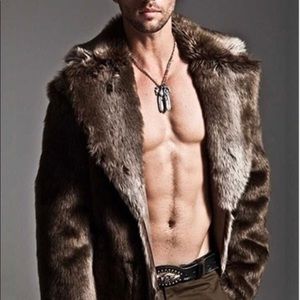 Boss Faux Fur Coat